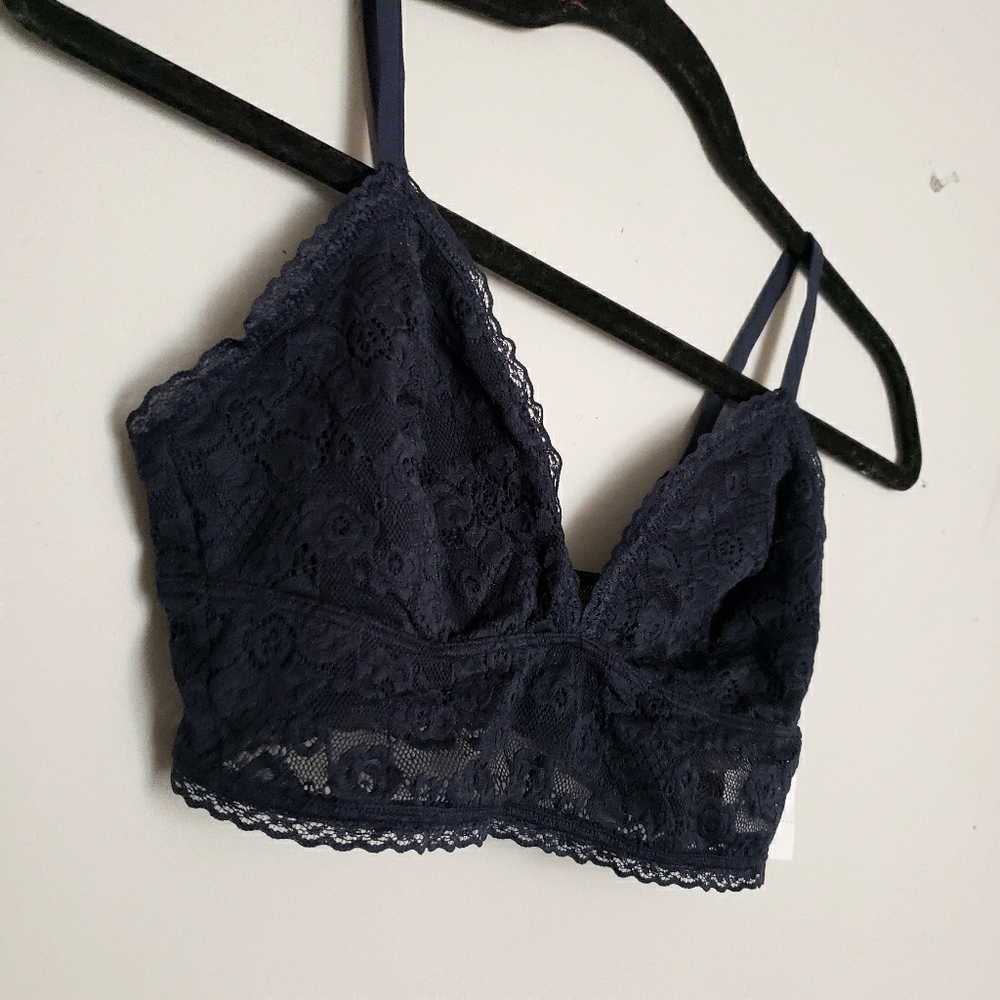 Navy Lacy Bralette